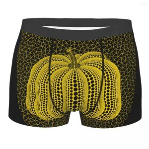 Majy niestandardowe Yayoi Kusama pumkin bokserki do homme 3D Print Abstract malarstwo bielizny majtki miękkie