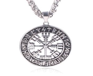 Compass Viking Rune Necklace Men039S Pendant012345679677030