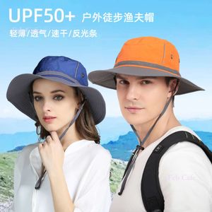 Vår/sommar UPF50+Sunshade Hat Female Fisherman Hat Outdoor Mountaineering Light and Thin Stor Grim Hat Sunscreen Hat Summer Cool Hat Sunlight Summer Set