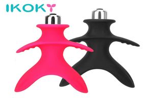 Ikoky Anal Dilator Expander Butt Plug 10 Speed Anal Vibrator Мастурбация секс -игрушка для женщин Мужские продукты для взрослых массаж простаты S19981437