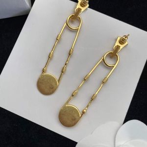 Fashion designer pin Dangle Chandelier earrings for lady women Party wedding lovers gift engagement jewelry for Bride 332V