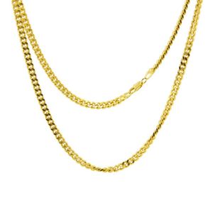 New Gold Silver Miami Cuban Link Chain Herren Halsketten Hip Hop Goldkette Halsketten Schmuck C32824028
