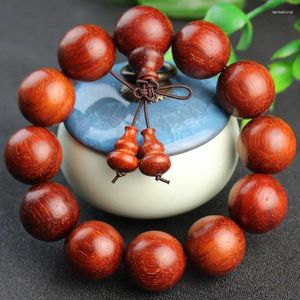 Pulseira de fábrica de fábrica de fábrica de pau -rosa Padauk Buda Buda Buda Artefato Cultivo Africano Homens e Mulheres