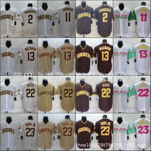 Maglie da baseball Jogging Abbigliamento Jersey Padres 23# Tatis 13# 2#