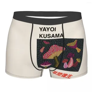 Underbyxor anpassade svamp yayoi kusama underkläder män stretch boxer trosor shorts trosor mjuka för manlig