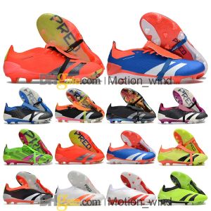 Gift Bag Mens Womens Football Boots Accuracies Elites FG Cleats Accuracies.1 Tongued Soccer Shoes Laceless Kids Youth Boy Girl Outdoor Trainers Botas De Futbol