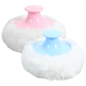 Gąbki do makijażu 4PCS Baby Talcum Powder Puffs Body z krótkimi uchwytami