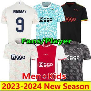 23 24 AKPOM TAYLOR Soccer Jerseys TADIC BROBBEY BERGHUIS black marley Kit BERGWIJN CRUYFF 2023 2024 home away HENDERSON football shirt MIKAUTADZE men kids uniform