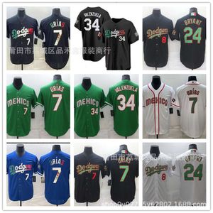 Baseball Jerseys Men's Jackets Dodgers Urias Bellinger Betts Jersey Los Angeles Mexico Edition