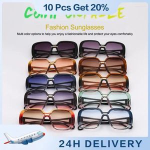 Sunglasses Retro Anti Uv Design Size As Shown In The Figure Personality Glasses Large Frame Fashion Appearance