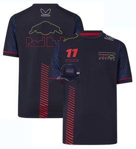 Cycle Clothing 2024 F1 Rennen Polo-Hemd-Formel 1-Team-Anzug Coveralls Lapel T-Shirt Geben Sie Hut num 1 11 Logo