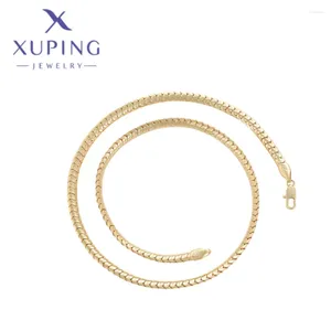 Подвесные ожерелья xupsing украшения простой в форме светло -золотого ожерелья для женщин школьника по случаю дня рождения рождественская вечеринка подарки x000747326