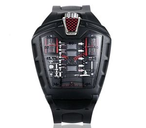 Watch WatchPoison Sports Car Concept Racing Styl mechaniczny sześciocylindrowy silnik Creative Creative Fashion8733605