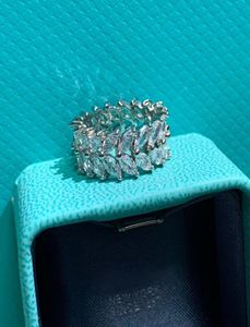Designers femininos Ring Luxurys Womens Diamond Rings Fashion Moda personalizada Sterling Silver Jewelry Style Nice1935339