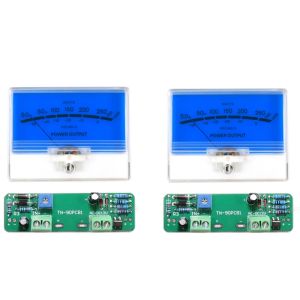 Förstärkare VU -nivå mätare Stereo Preamp Tube Amplifier Board Indicator DB Förförstärkare Audio Power Mätare med förarens bakgrundsbelysta pekare