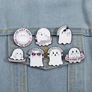 Desenho animado pinos de esmalte fofos broches backpack backpack crachar halloween spooky jóias presentes