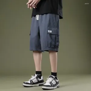 Shorts masculinos Hong Kong-Macicletes de vento verão fino de estilo japonês de tamanho grande de cinco pontos calças casuais soltas