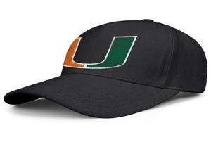 Moda Miami Hurricanes Piłka nożna Old Print Logo unisex baseball czapka fajna unikalna trucke czapki okrągłe logo piłka nożna zielona siatka Efekt 5172423