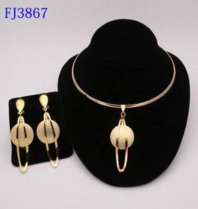 Fashion Woman Wedding African Beads Jewelry Set Gold Color Fashion Dubai Gold Color Bridal Gift3587466