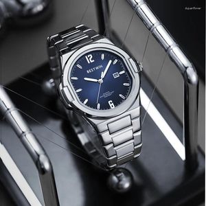 Armbandsur Win 150 Top Brand Men's Quartz Watches rostfritt stål remvattentät datum unik designföretag klocka för män