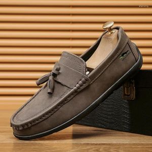 Casual Shoes Men's Classic Comfortable Breathable Loafers For Men Crocodile Plus Size 45