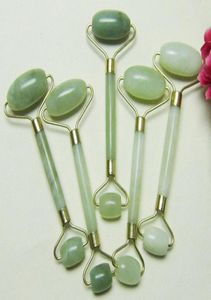 Portable Pratical Jade Facial Massage Roller Anti rynka friskt ansikte Body Head Foot Nature Beauty Tool Jade Massage Stick Gift3266555