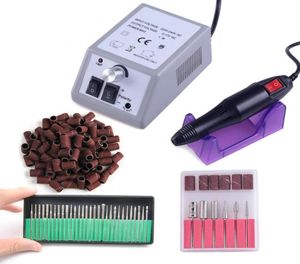 Electric Nail Art Drill Machine Set 20000 rpm Equipment Manicure Tool Kit Nail File Bit Sanding Band Art Accessory 110V240V1099747