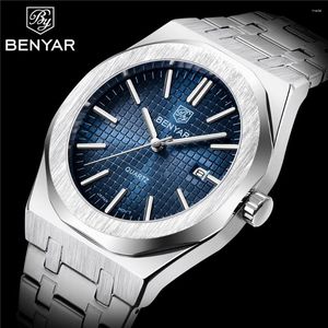 Wristwatches Benyar Waterproof Men Watches Sports Watches Fashion Quartz Relogio Masculino