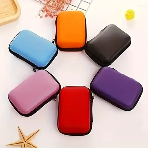 Jewelry Pouches 1pc Travel Mini Portable Earphone Bag Coin Wallet Storage Box Ornament Home Decor Christmas Gift Year