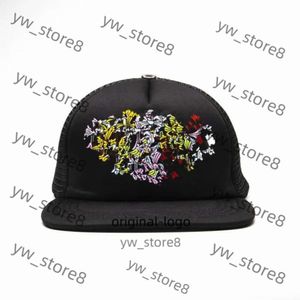 Chrome Hat Baseball Flower Hearts Hat Hat Mens Snapbacks Blue Hats High Women Black Quality Chrome Cap Cap Designer Brand Caps 5384