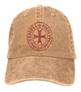 Beretti Knights Templar Seal Simbolo di Simbolo per adulti Denim Cappello Classico Baseball Regolabile vintage Cap7707498