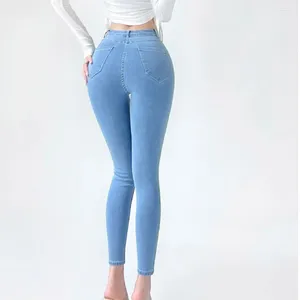 Pantaloni da donna jeans estate di moda coreana Donne viaggi d'affari di alta qualità Mid Rise Slim Fit Pencil con comodità versatile personalizzata