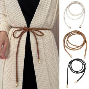 Belts 150/160cm Thin Belt Women Decorative Bow Knot Waist Rope Vintage Dress Coat Sweater String Strap Knotted Long Waistband