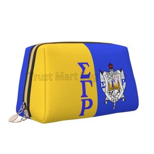 Sacchetti cosmetici Sigma gamma rho sorority regalo armamentario 1922 SGR makeup borse per donna ragazza da viaggio in pelle