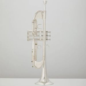 Handskar IL Belin American tyngre BB trumpet mässing Material Sierplaterade ytknappar Vindinstrument med 7C munstycksväska handskar