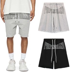 Burple Brand Summer Classic Letter Print Beauty Trendy High Street و Women Straight Light Light Shorts Shorts Men's