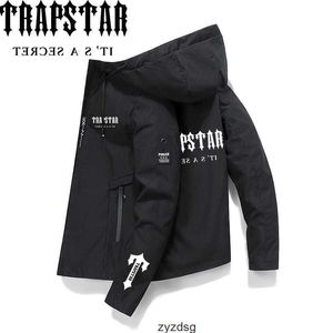 Vår- och hösten Trapstar Solid Color Printed Jacket Trend New Casual Sports Mens Jacket