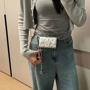 Kadınlar için mini çantalar sevimli kart çantası gerçek deri omuz zincirleri çanta