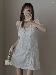 Повседневные платья Korobov Южная Корея шикарное платье Весна лето французское стиль V-образной склад