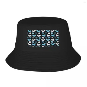 Berets Birds With Mittens In The Snow Pattern Bucket Hats Panama For Kids Bob Cool Fisherman Fishing Unisex Caps