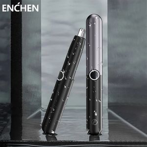 Enchen Mens Electric Nose Hair Trimmer Waterproof IPX7 Laddning Portable Nose Razor Safe Borttagning Cleaner 240429