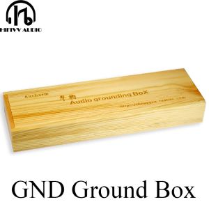 Förstärkare GND Ground Box Tuning Box Power Purifier Electronic Black Hole Ground Box för HIFI Audio Amplifier Buller Filter