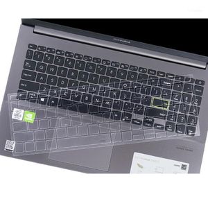 Okładki klawiatury dla Asus vivobook 15 S533 S5600 15 6 cali 2021 Clear silikonowy ochraniacz skóry klawiatury laptopa TPU Pokrywa kurzu11 207c