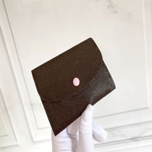 Luxurys Designers Wallet Fashion Peas Clip corta Classic Colorful Welved Borse Wormet Borse Porta della carta con box con polvere di polvere 268p