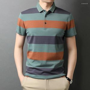 Men's Polos Fashionable Knitted Short Sleeved Polo Shirt Summer Breathable And Comfortable Top