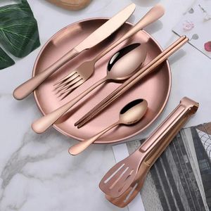 Dinnerware Sets Knife Fork Spoon Set Travel-friendly Stainless Steel Cutlery With Organizer Bag Polished Surface Tableware Kit