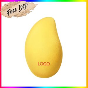 Soft Beauty Makeup Sponge Blender Private Label Mango Shape Gradient Beauty Egg Fruit Blending Instruments Foundation Applicator