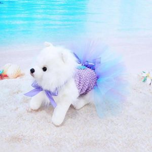 Dog Apparel Stylish Pet Outfit Flexible Dress Beautiful Fine Workmanship Breathable Purple Clothes