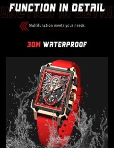 Lige Watch Top luksusowe wodoodporne kwarcowe zegarki na nadgarstki dla mężczyzn randka sportowa silikonowa zegar męski Montre Homme 2205312863738