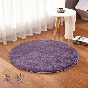 Carpets Circular Living Room Chair Mat Yoga Can Be Floor Computer Washed Blue